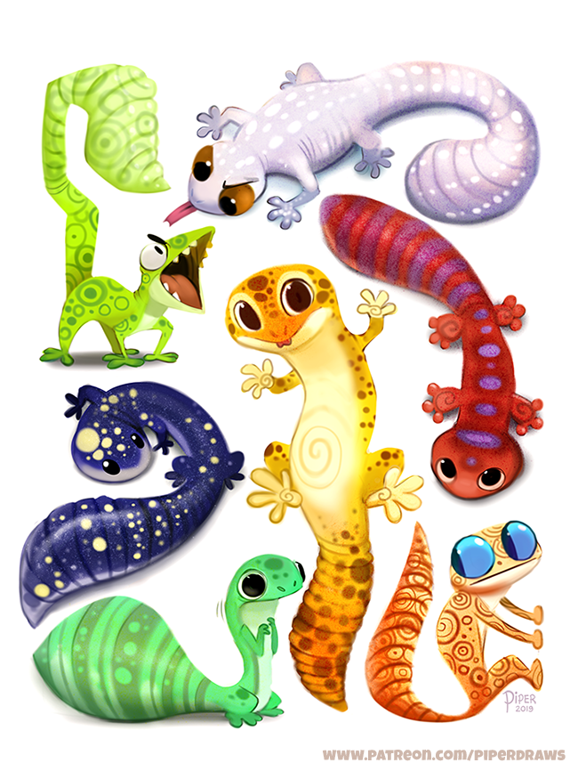 Gecko Deviantart #2507. Leopard Gecko - Designs by Cryptid-Creations on DeviantArt