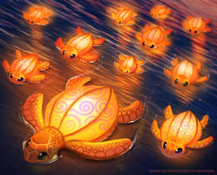 #2513. Lantern Turtles - Illustration