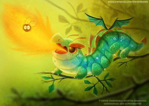 #2577. Caterpillar Dragon - Illustration