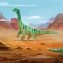 #2644. Apatosaurus - Illustration