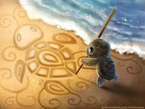#2685. Sand Doodling - Illustration
