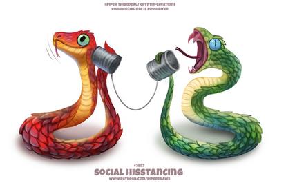 #2687. Social Hisstancing - Word Play