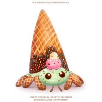 #2716. Hermit Crab Ice Cream - Illustration