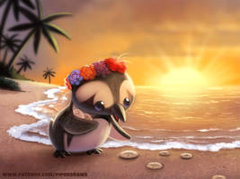 #2734. Hawaiian Penguin - Illustration