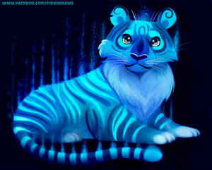 #2748. Glowing Tiger - Illustration