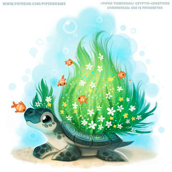 #2781. Mossy Turtle - Illustration