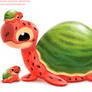 #2808. Watermelon Turtle - Illustration