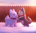 #2933. Snow Dog - Illustration