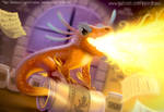 #2945. Fire Salamander - Illustration