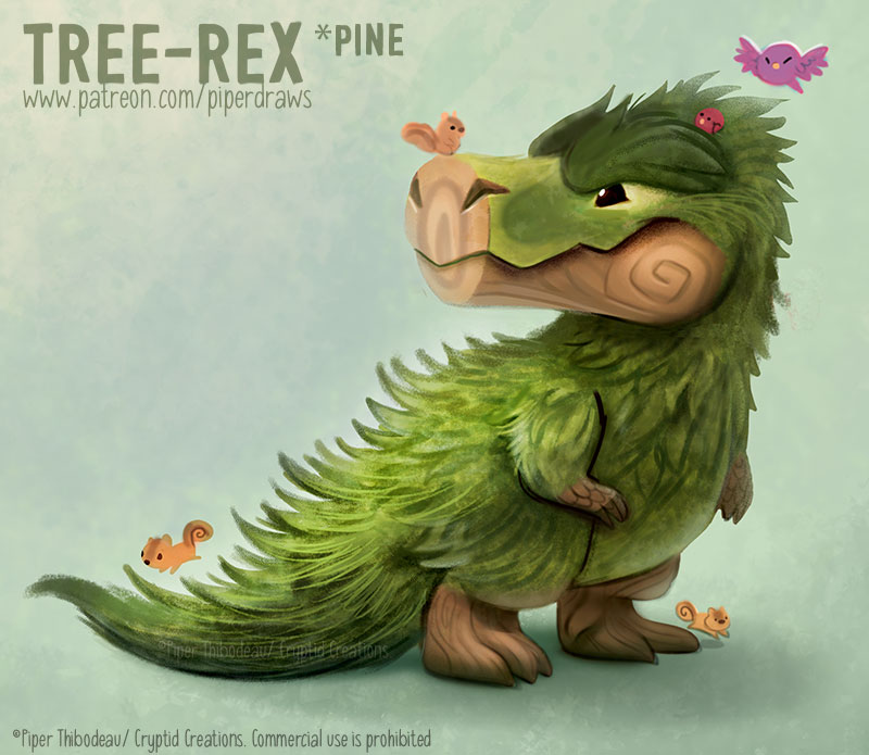 #2989. Tree-Rex (Pine) - Final Design by Cryptid-Creations on DeviantArt