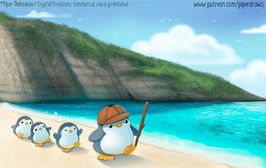 3043. Penguin March - Illustration