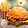 3058. Turtle Burger - Illustration