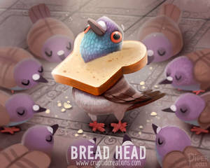 3071. Bread Head - Illustration