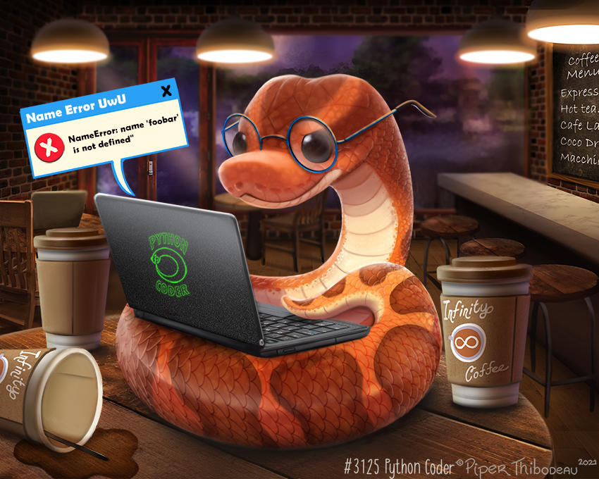 3125. Python Coder by Cryptid-Creations on DeviantArt