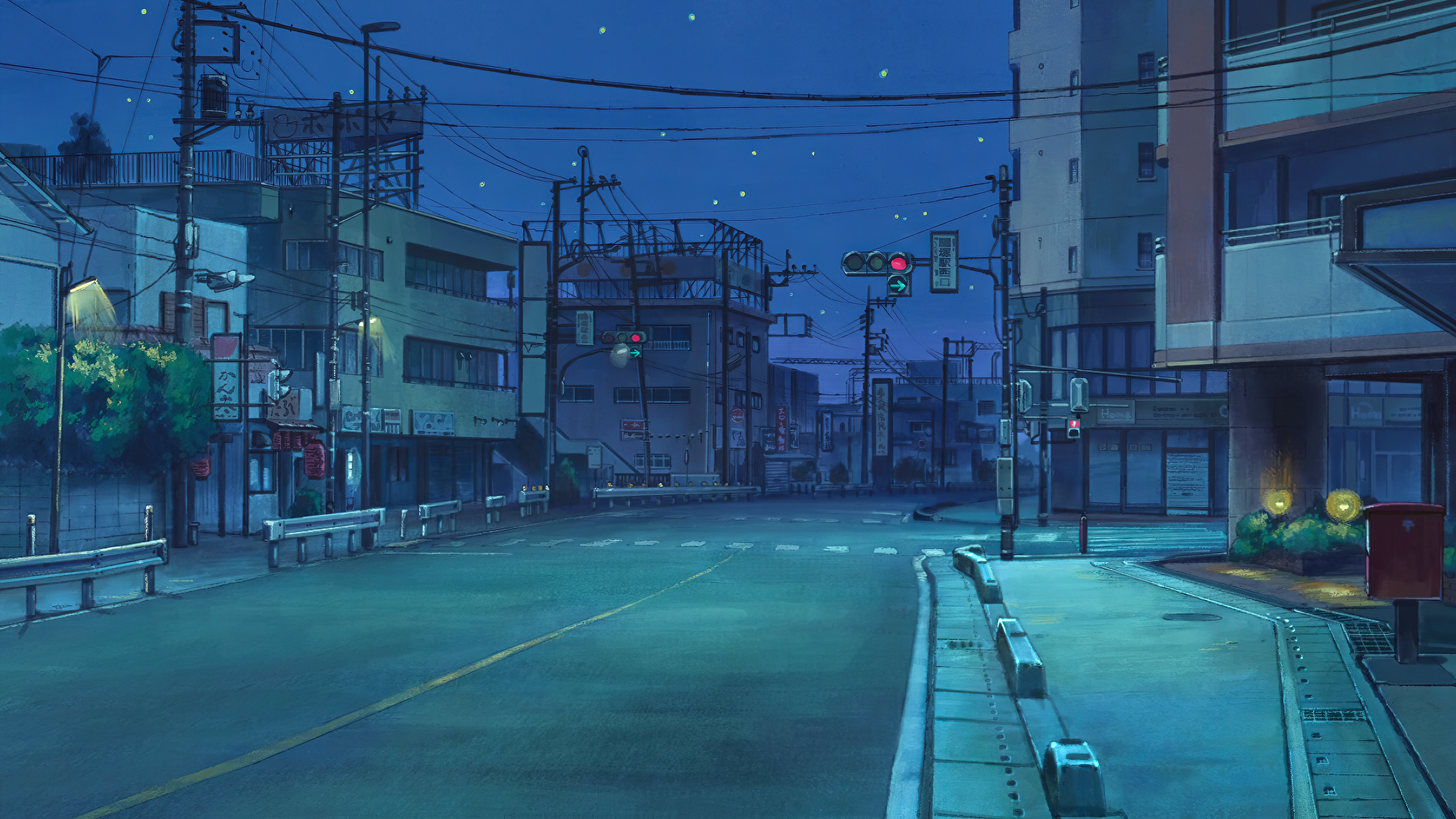Empty-night-street-miss-kobayashi's-dragon-maid-19