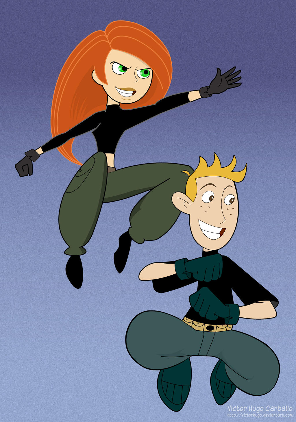 Kim Possible Ron Rapper Deviantart Kim Possible and Ron Stoppable by VictorHugo on DeviantArt