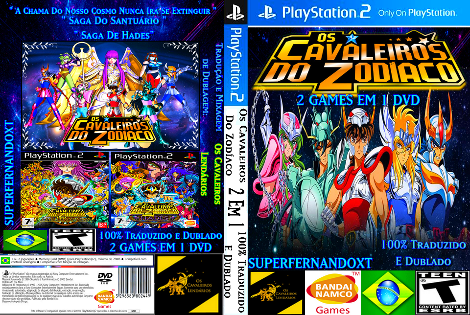 Os Cavaleiros Do Zodiaco 2 Em 1 Ps2 by SUPERFERNANDOXT on DeviantArt