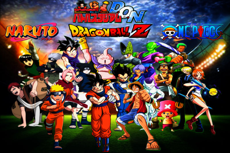 Dragon ball vs Naruto vs One Piece até zerar !!! Battle Stadium D.O.N 