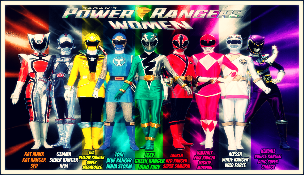 Girl Power Rangers Colors at Bev Wood blog