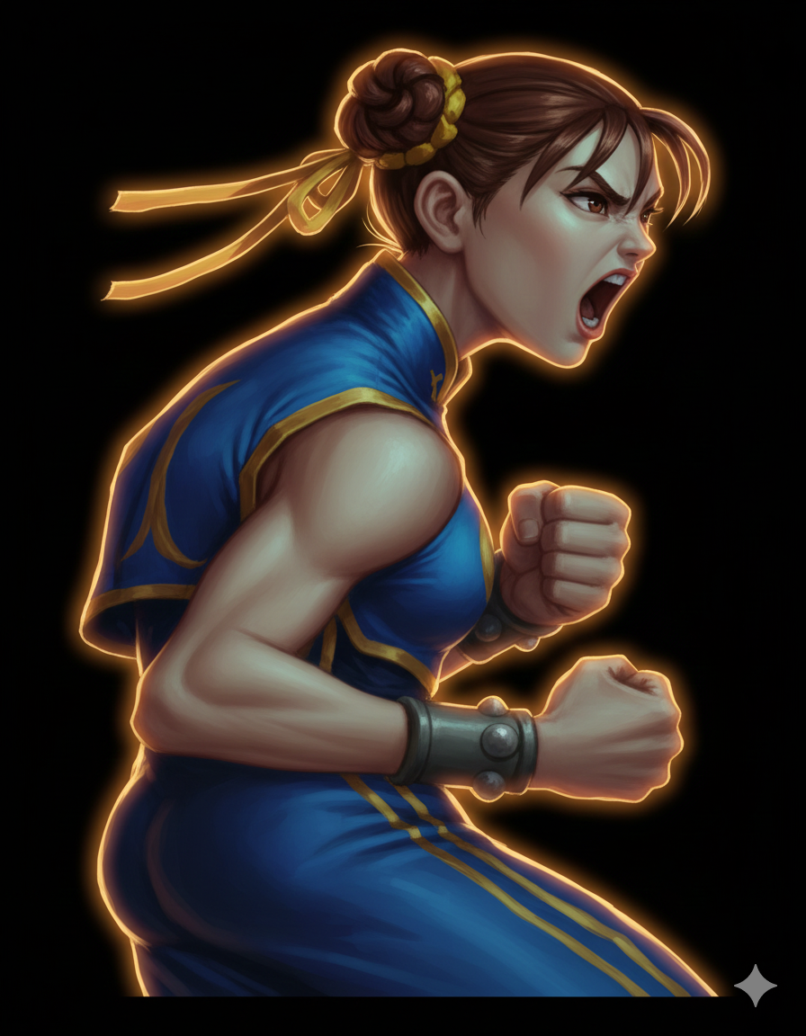Chun Li Normal Chun-Li (SFA Outfit) by SUPERFERNANDOXT on DeviantArt