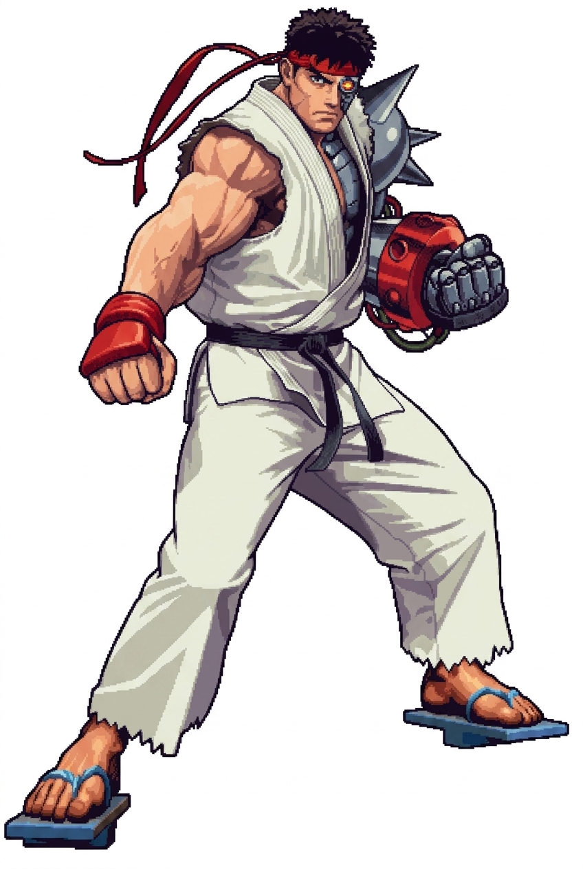 Cyber Ryu Cyber Ryu by SUPERFERNANDOXT on DeviantArt