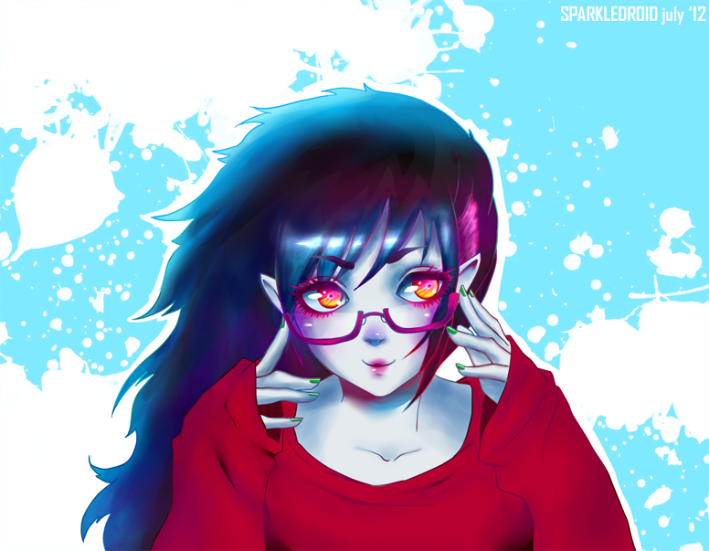 Today, Marceline's rocking glasses