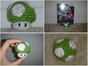 Crochet 1-Up Mario Mushroom