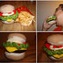 Crochet Cheeseburger