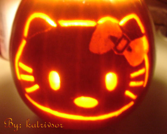 Hello Kitty Pumpkin Carving