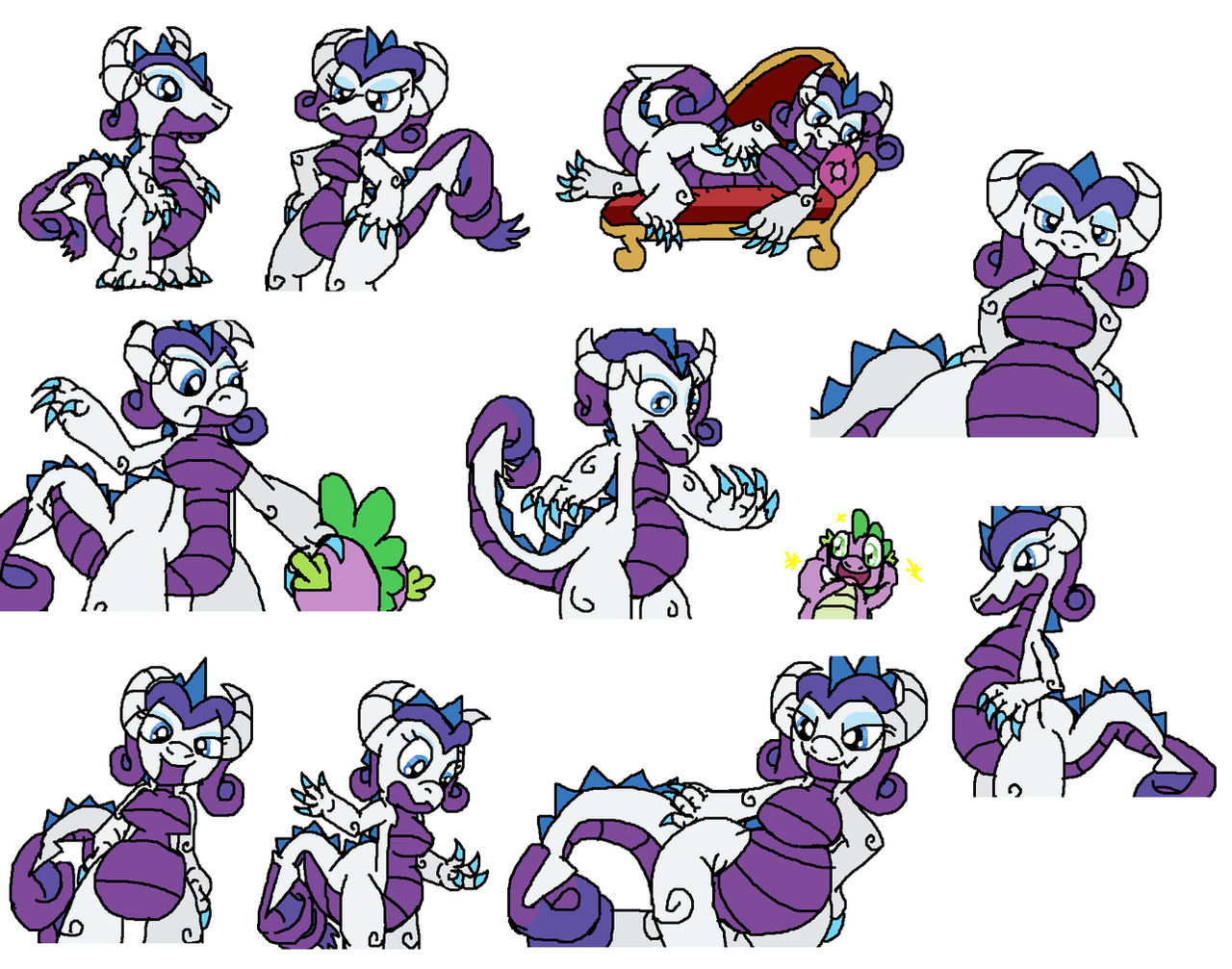 Dragon Rarity Doodles by NightmareBros on DeviantArt