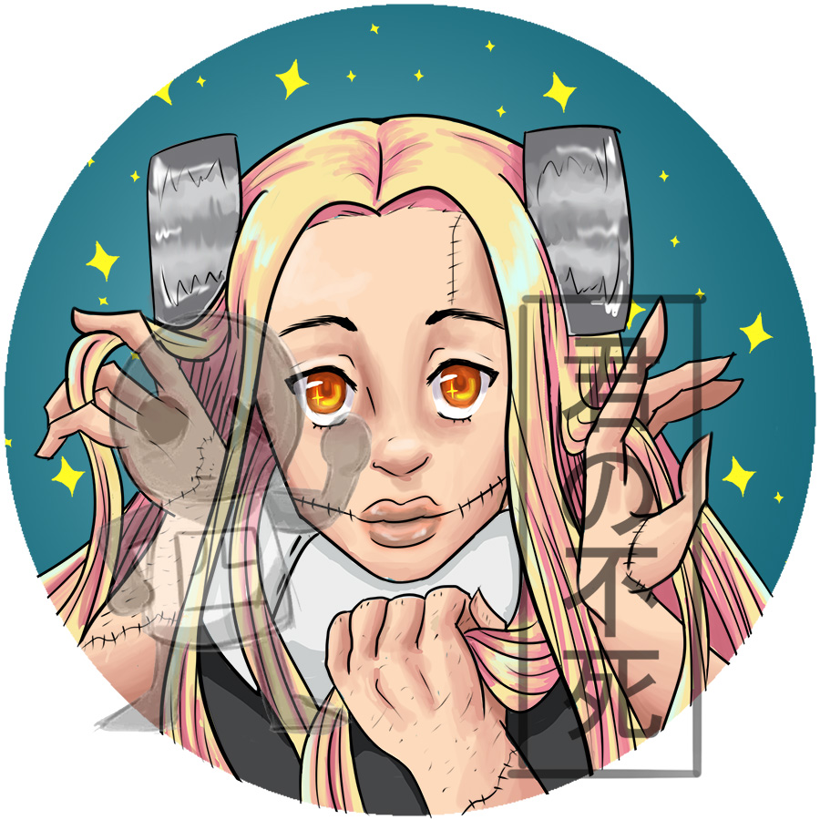 Franken Fran Button Design