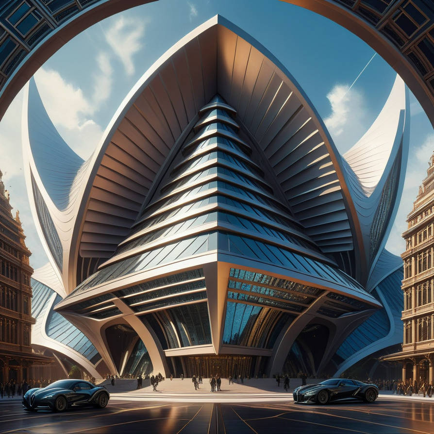 Hyperbolic paraboloid building 1 by angolinn on DeviantArt
