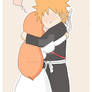 IchiHime chibi hug