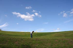 on the green