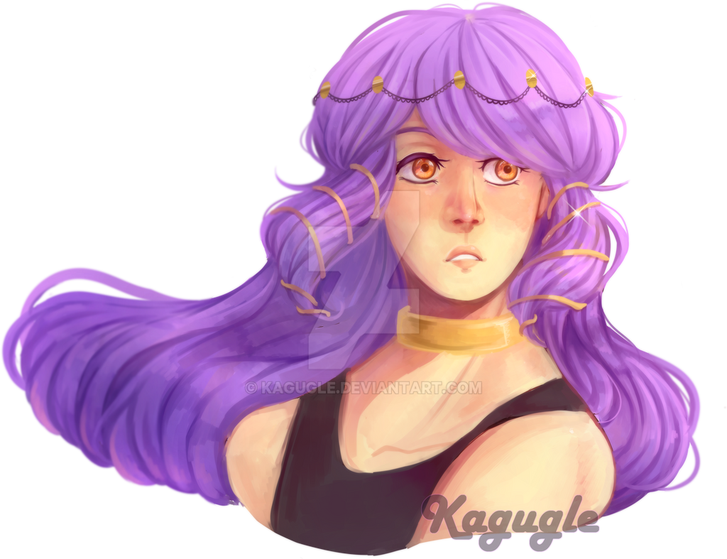 Purple Hair Commission By Kagugle On Deviantart
