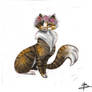 Daily Painting #001 Hipster Cat