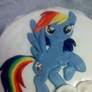 Rainbow Dash 2D Fondant Topper