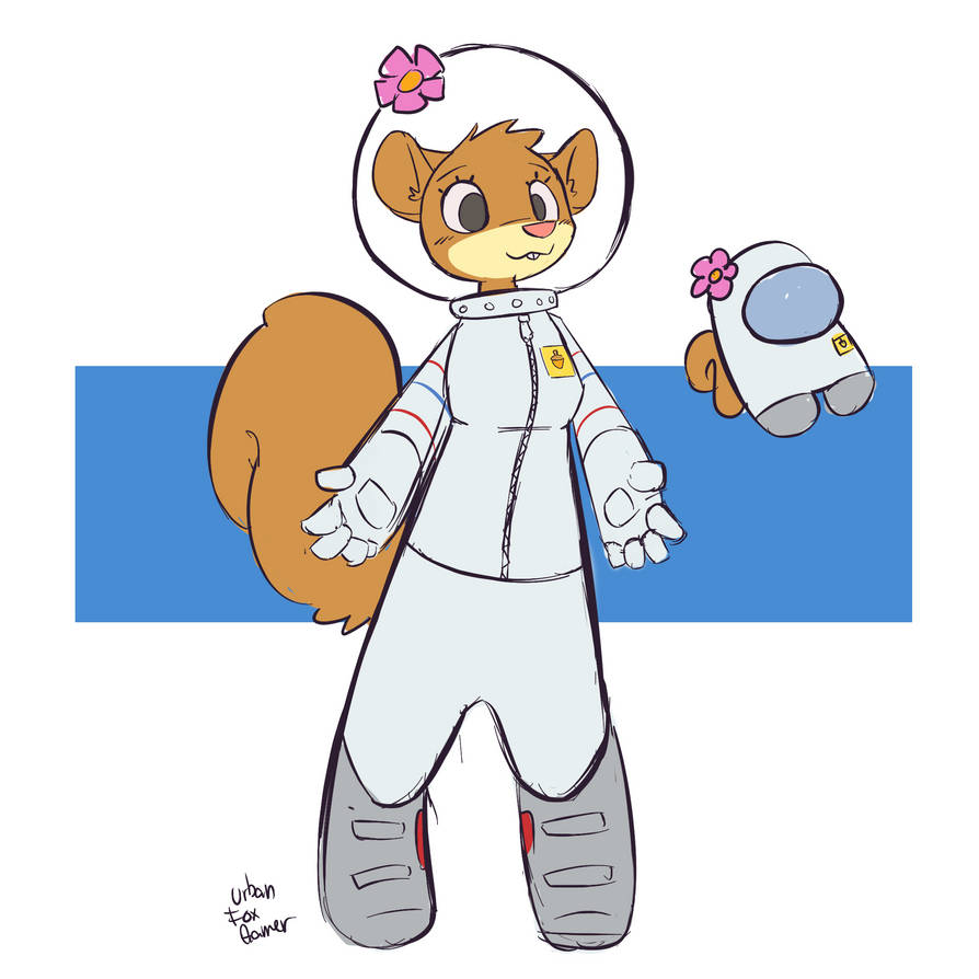 Sandy Cheeks Sus by UrbanFoxGamer on DeviantArt