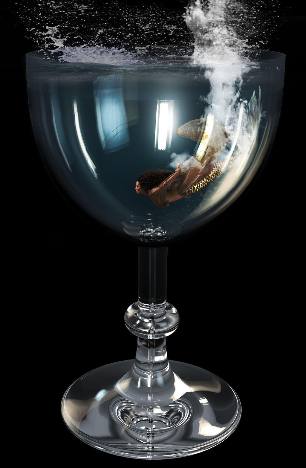 Mermaid In Glass by WeReallyDig