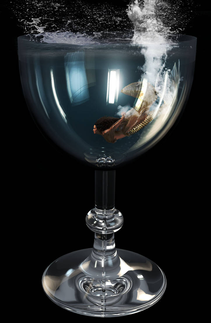 Mermaid In Glass by WeReallyDig