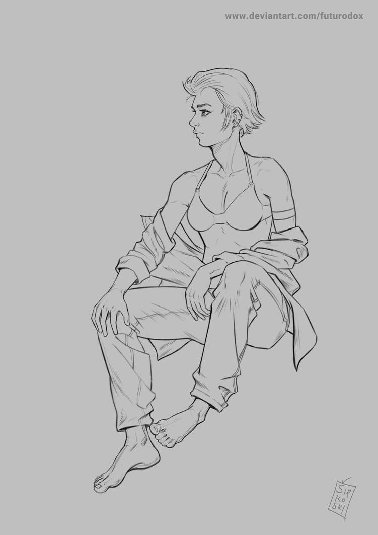 Chatacter sitting concept by Futurodox on DeviantArt