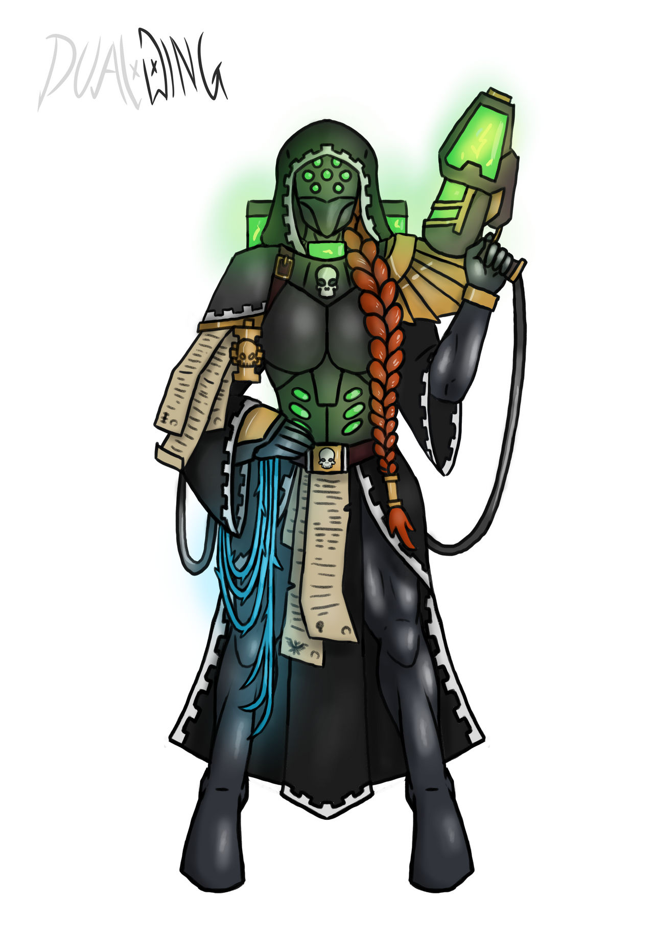 Tech-Priestess Escha, WH40k OC by MaxDualwing on DeviantArt