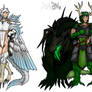 The heavens, the hells and the world between.