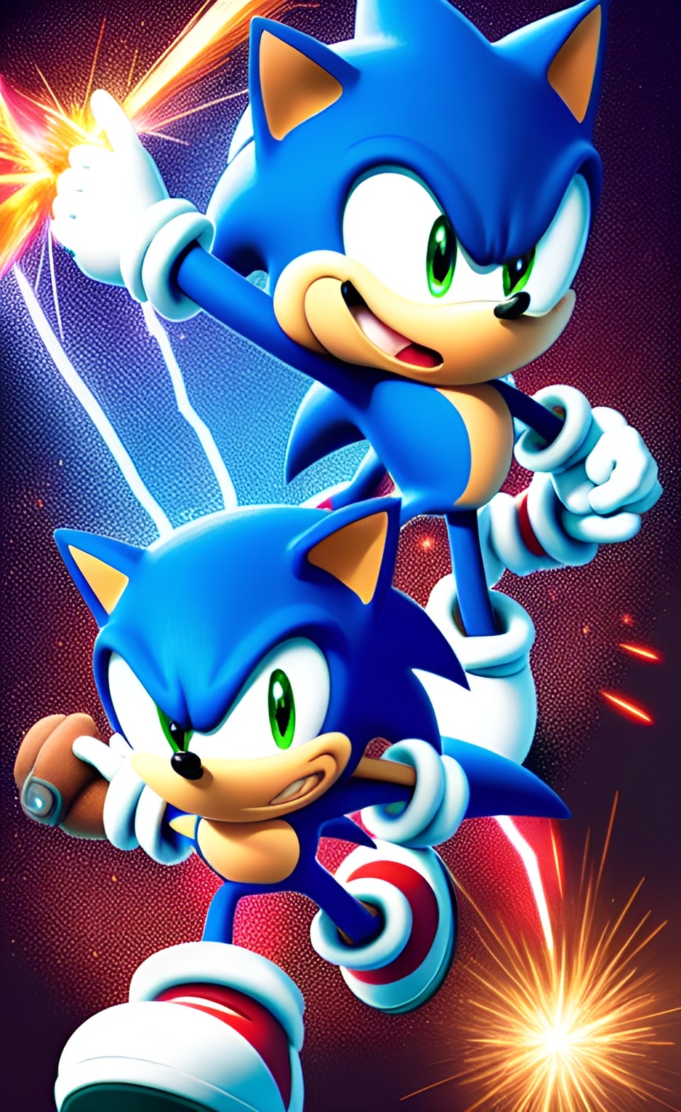 Sonic Classic & Sonic Modern  Sonic and shadow, Sonic the