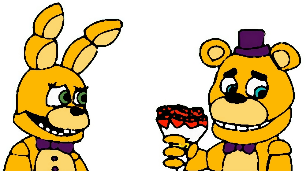 FNaF World - FNaF World Fredbear and Spring-Bonnie