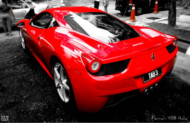 Red Ferrari 458 Italia (Edited)