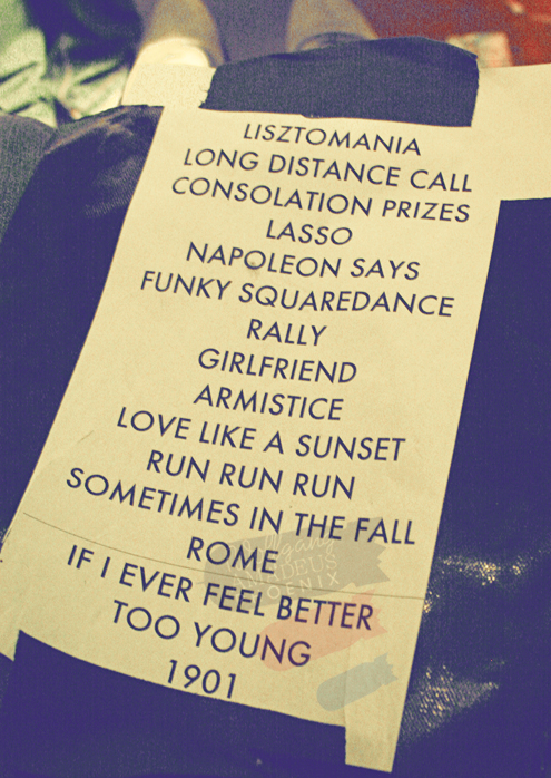 Phoenix Setlist : Indonesia