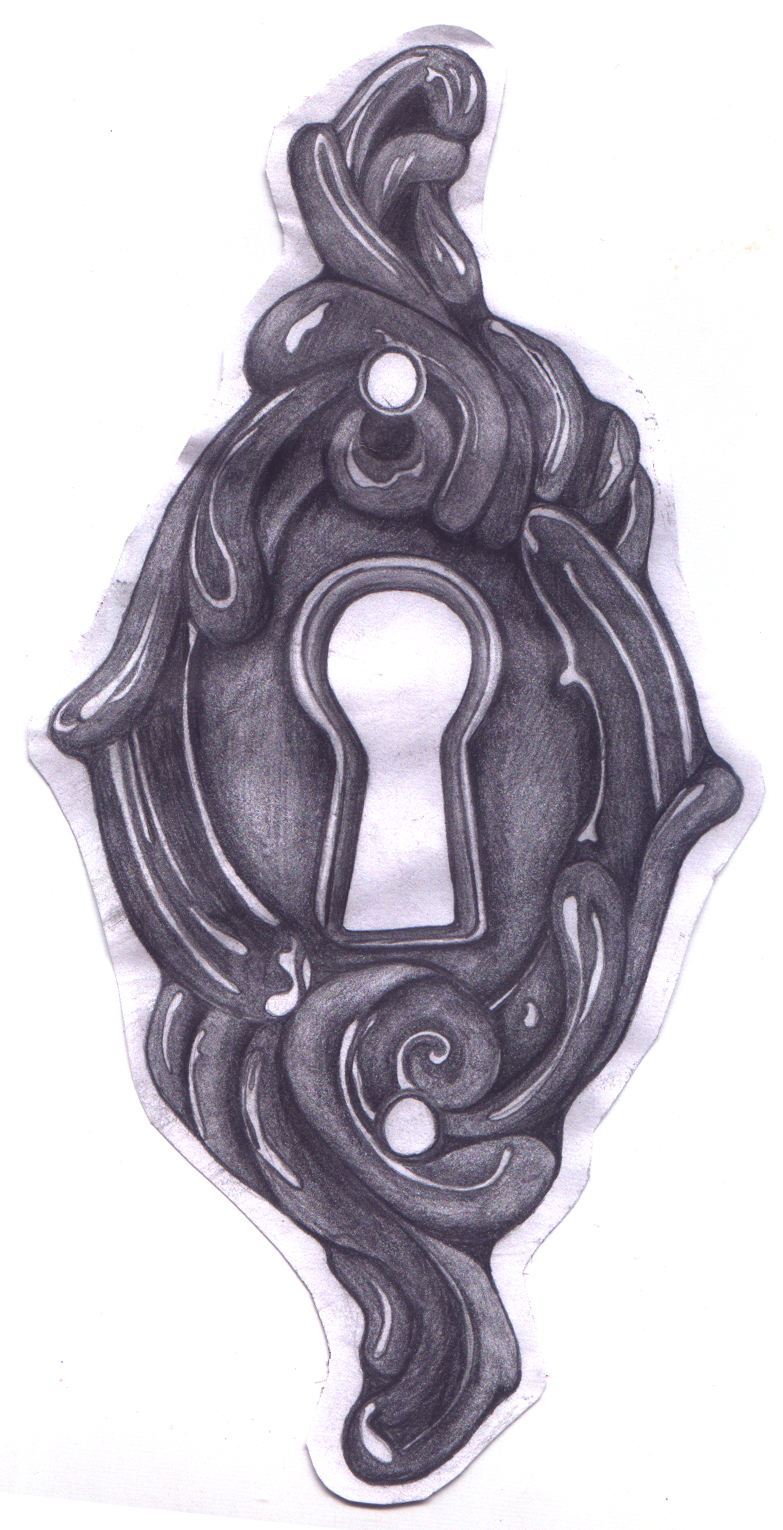 Minecraft Keyhole Drawing Keyhole Outline
