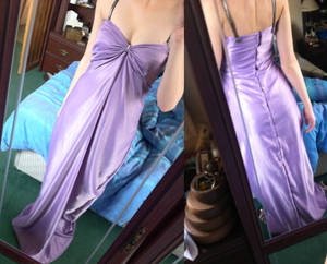 Purple Dress Front and Back