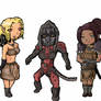 Chibi Skyrim women